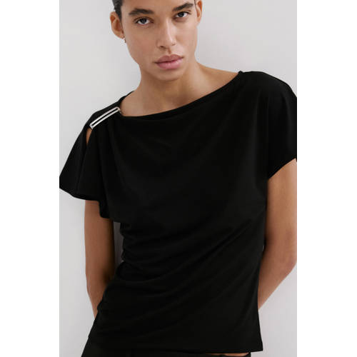 Mango T-shirt zwart afbeelding