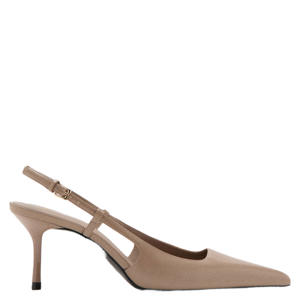lak slingback pumps naaldhak beigeroze