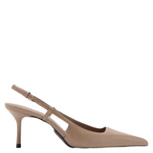 lak slingback pumps naaldhak beigeroze