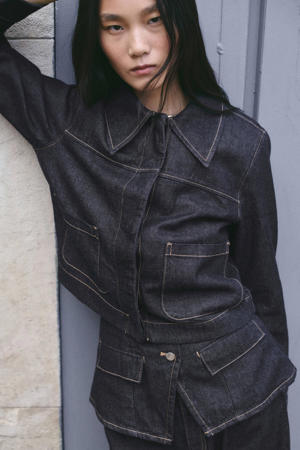 spijkerjas dark blue denim