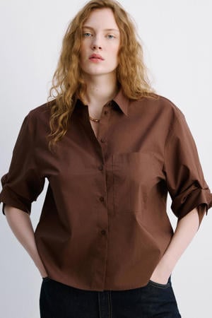 blouse bruin
