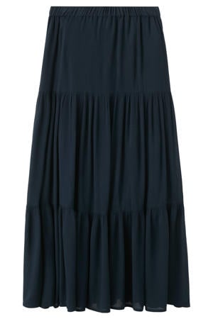 maxi rok donkerblauw