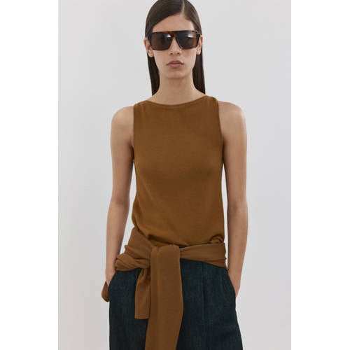 Mango top rib gebreid afbeelding