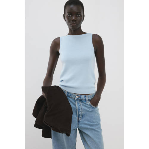 Mango top rib gebreid afbeelding