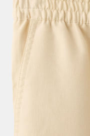 thumbnail: Mango baggy ballonbroek met linnen - lichtgeel