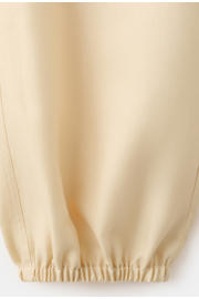 thumbnail: Mango baggy ballonbroek met linnen - lichtgeel
