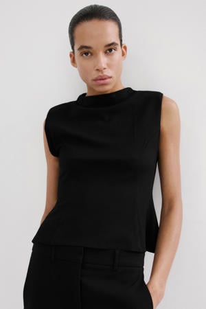 peplum top zwart
