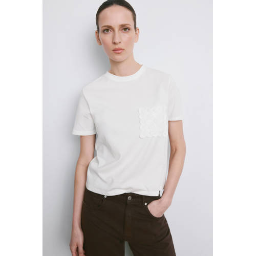 Mango T-shirt wit afbeelding