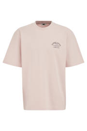 thumbnail: WE Fashion relaxed T-shirt met backprint lichtroze