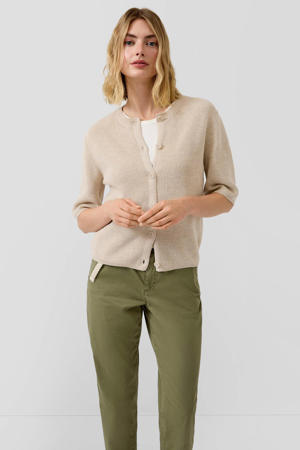 vest beige gebreid