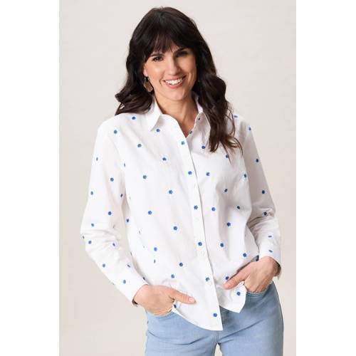 Miss Etam gebloemde blouse wit afbeelding