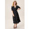 Miss Etam midi jurk met stippen zwart