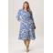 Miss Etam Plus midi jurk blauw