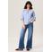 Miss Etam high waist wide leg jeans medium blue denim