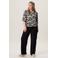 Miss Etam Plus straight high waist broek zwart