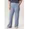 Miss Etam Plus straight regular waist broek blauw