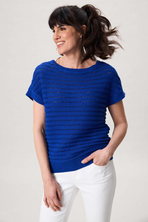 gebreide trui blauw