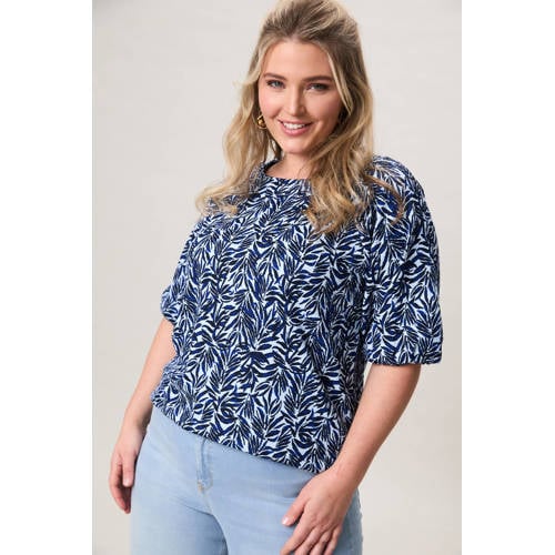 Miss Etam Plus top blauw afbeelding