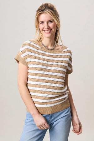 gebreide trui beige