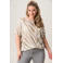 Miss Etam Plus top met zebraprint zand