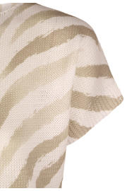 thumbnail: Miss Etam Plus top met zebraprint zand