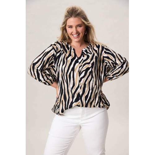 Miss Etam Plus top zwart afbeelding