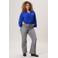 Miss Etam Plus gebloemde blouse blauw