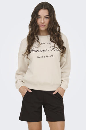 Jdy Dinea L/S omkeerbare trui. KNT Noos, chocolade taart, XS