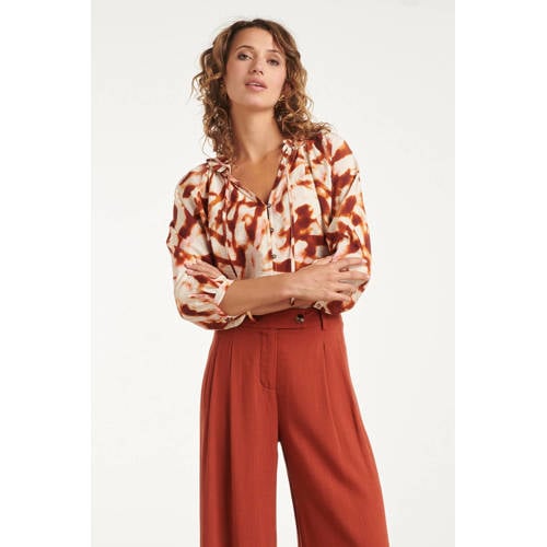 Smashed Lemon blouse roodbruin afbeelding