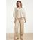 Smashed Lemon gebloemde blouse beige