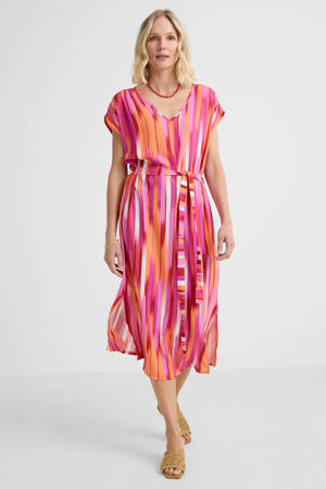 zomerjurk met all over print roze