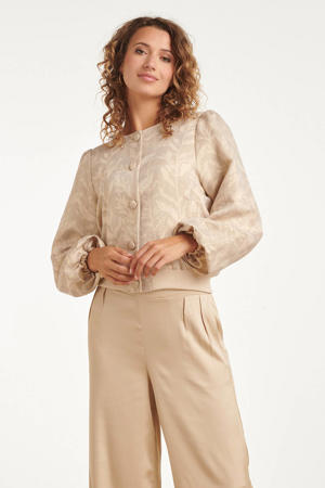 jack met lurex beige