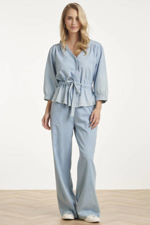 blousetop blauw