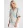Smashed Lemon gebloemde blousetop ecru/blauw