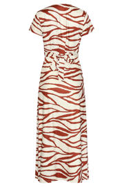 thumbnail: Smashed Lemon A-lijn jurk met zebraprint oranje