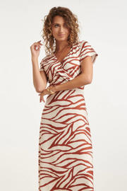 thumbnail: Smashed Lemon A-lijn jurk met zebraprint oranje