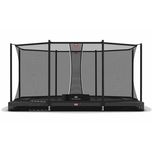 BERG BERG Ultim Favorit InGround 410 Grey + Safety Net Comfort cm afbeelding