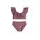 Salted Stories crop bikini met ruches paars
