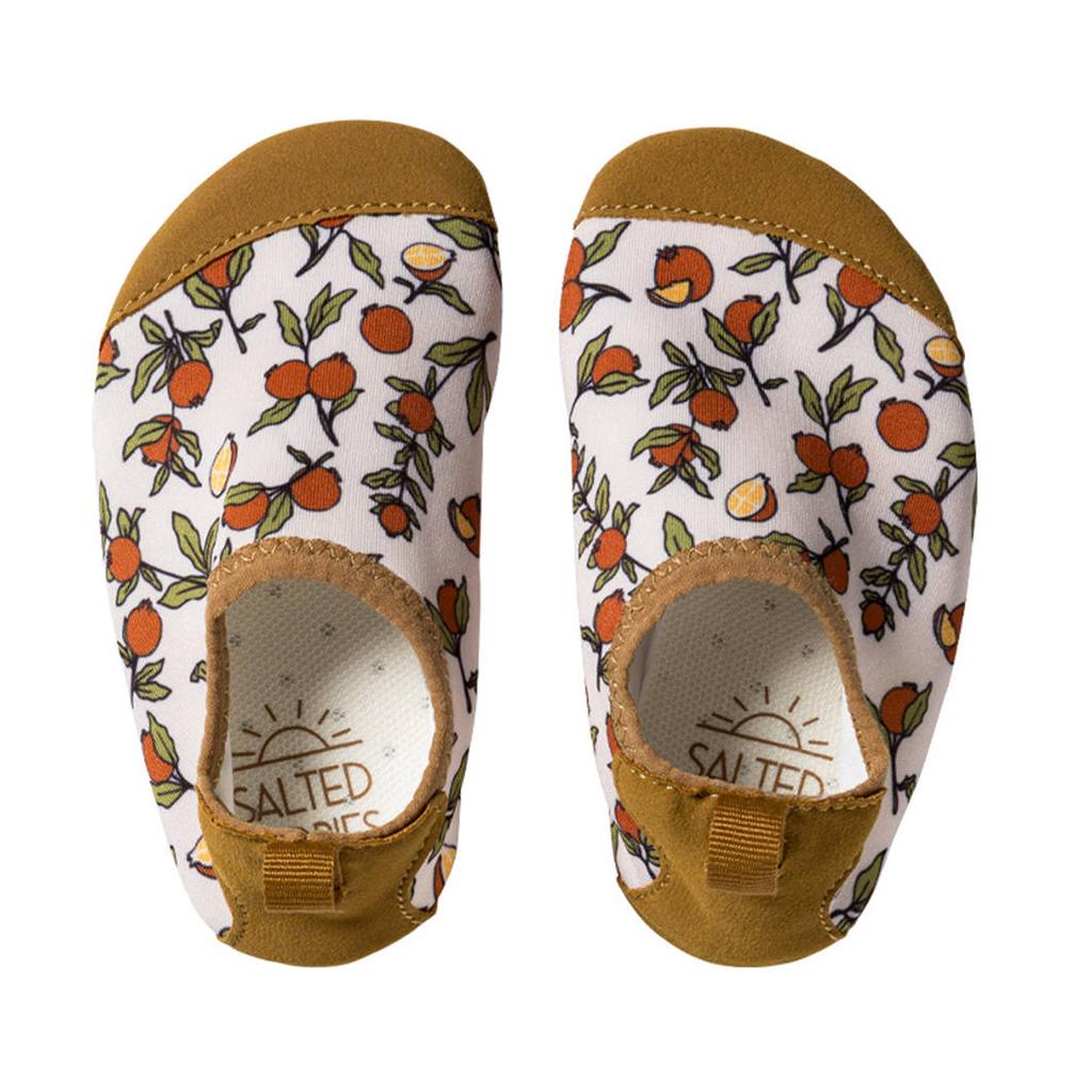 Salted Stories Pommegrenate waterschoenen wit/bruin/oranje