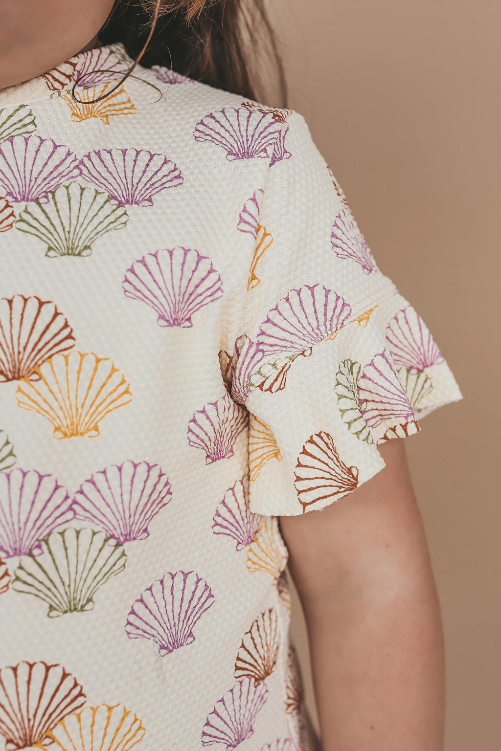 Salted Stories zwemshirt + bikinibroekje ecru/paars