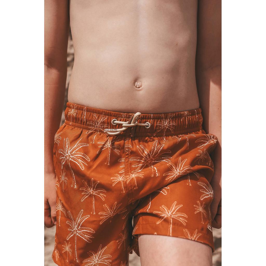 Salted Stories zwemshort brique
