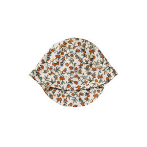 zonnehoedje offwhite/oranje