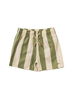 zwemshort groen/offwhite