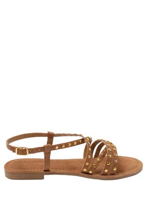 Tova leren sandalen cognac