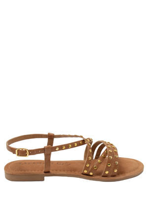 Tova leren sandalen cognac