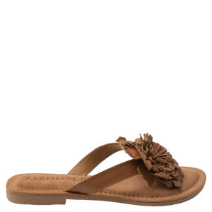 Kira suède slippers cognac