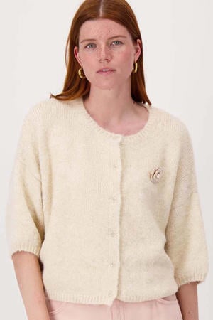 gebreid vest beige