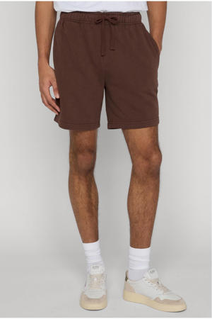 regular fit sweatshort - chocoladebruin