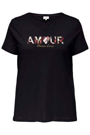 T-shirt zwart