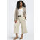 ONLY CARMAKOMA straight high waist casual broek ecru